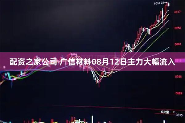 配资之家公司 广信材料08月12日主力大幅流入